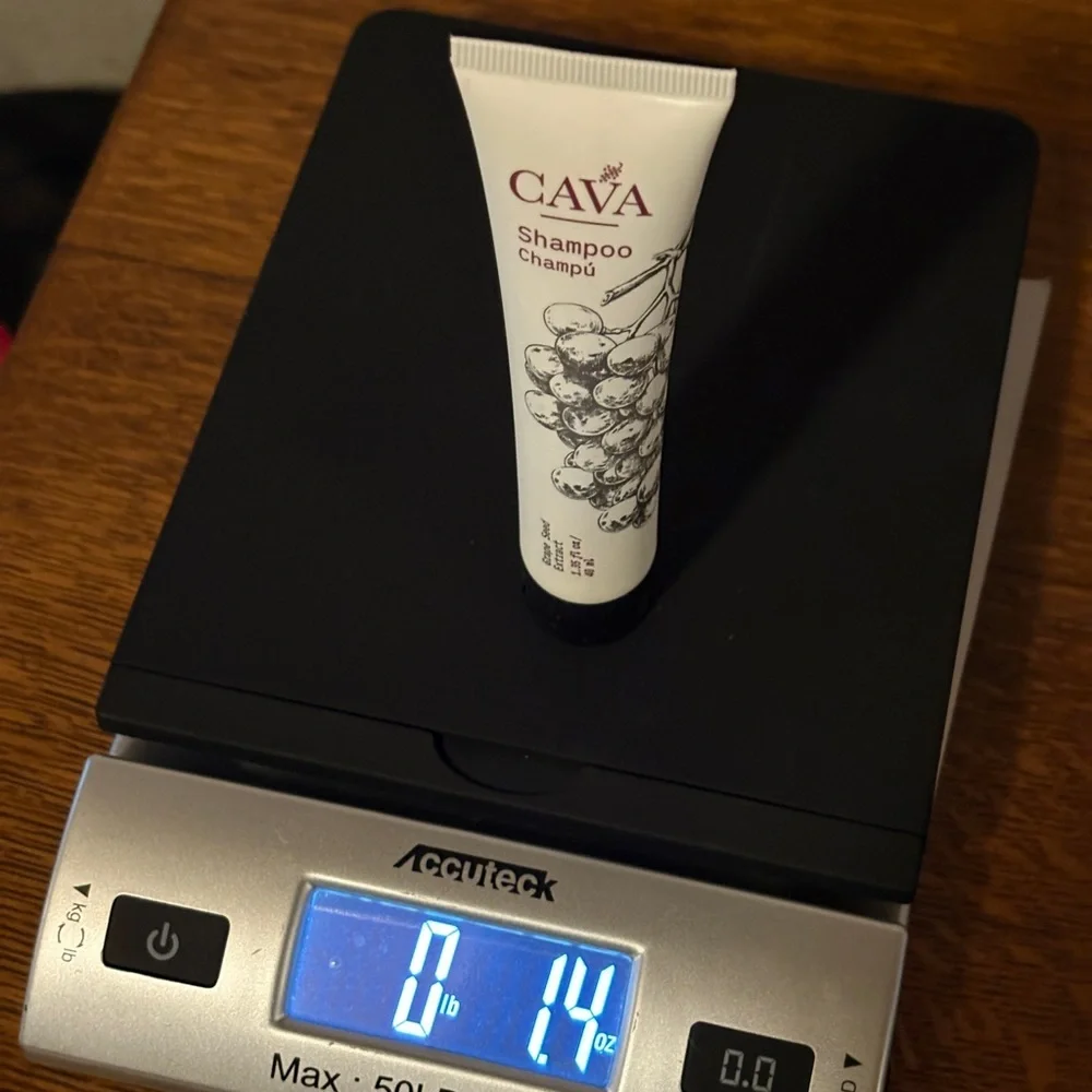 Cava Shampoo Travel Size Grape Seed Extract 1.35 fl oz